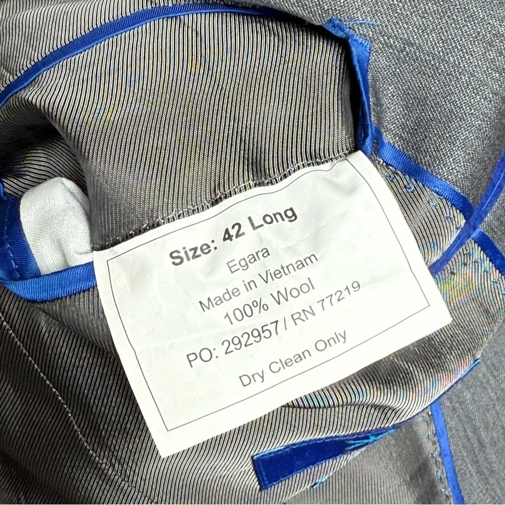 Egara Wool Slim Fit Blazer